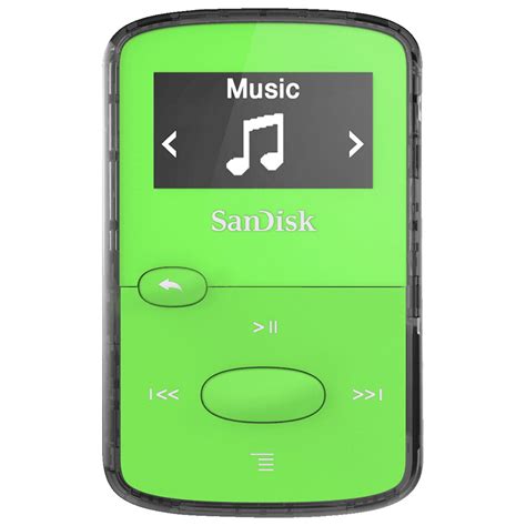 8GB Jade Green SanDisk Clip Jam MP3 Player.
